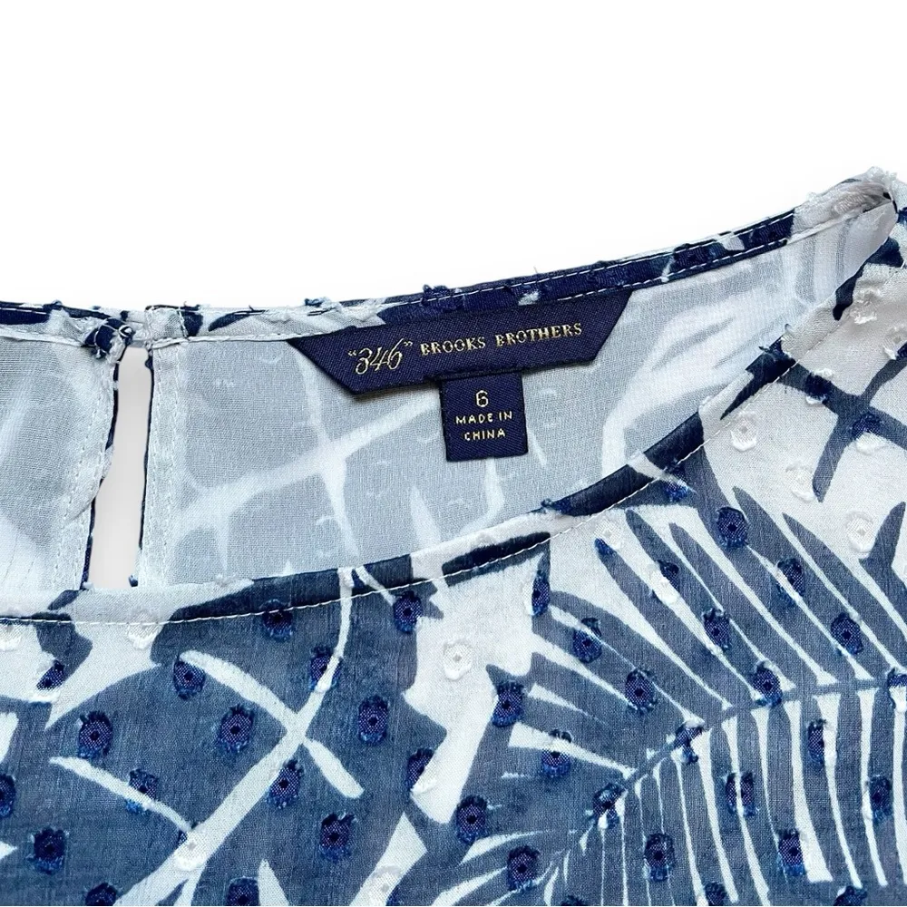 Brooks Brothers 346 Floral Peplum Blouse - Image 2