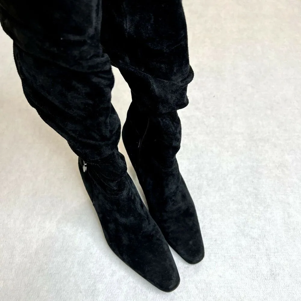 White Mountain Black Heeled Boots - Image 4