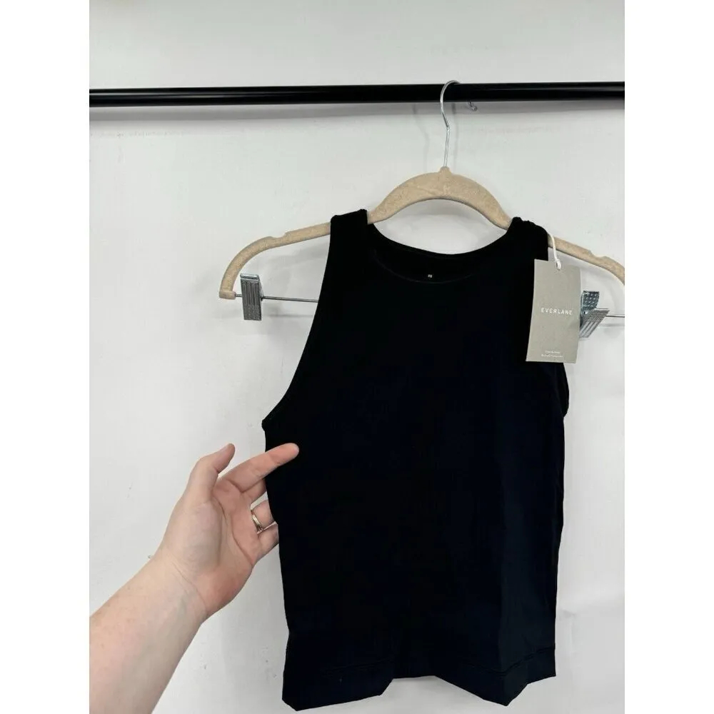 Everlane The‎ Perform Tank Top Black Sz XS Women's Athleisure Sleeveless NEW - Image 8