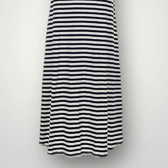 Sonnet James A Play Dress Black‎ White Striped Sleeveless Swing Dress Small New Black - Image 8