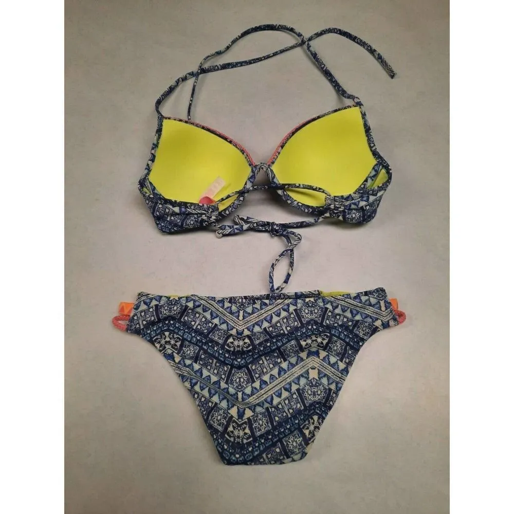 Victorias Secret Bikini 2 Piece The Fabulous 32C Knockout Bottoms XS - Image 2