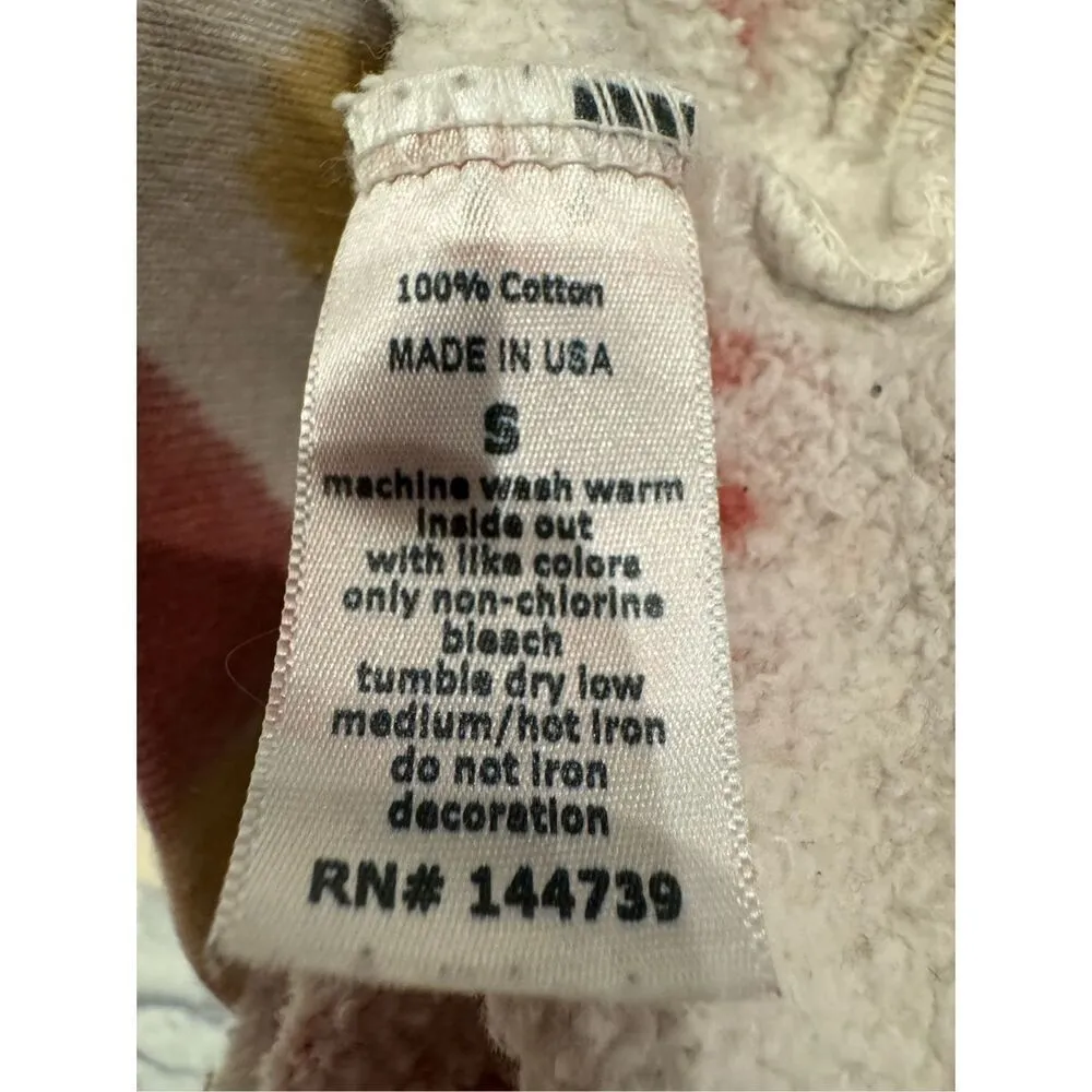 Salty Savage Choosing Violence Today Hoodie In Cream/Multicolor Paint Splatter U Red - Image 8