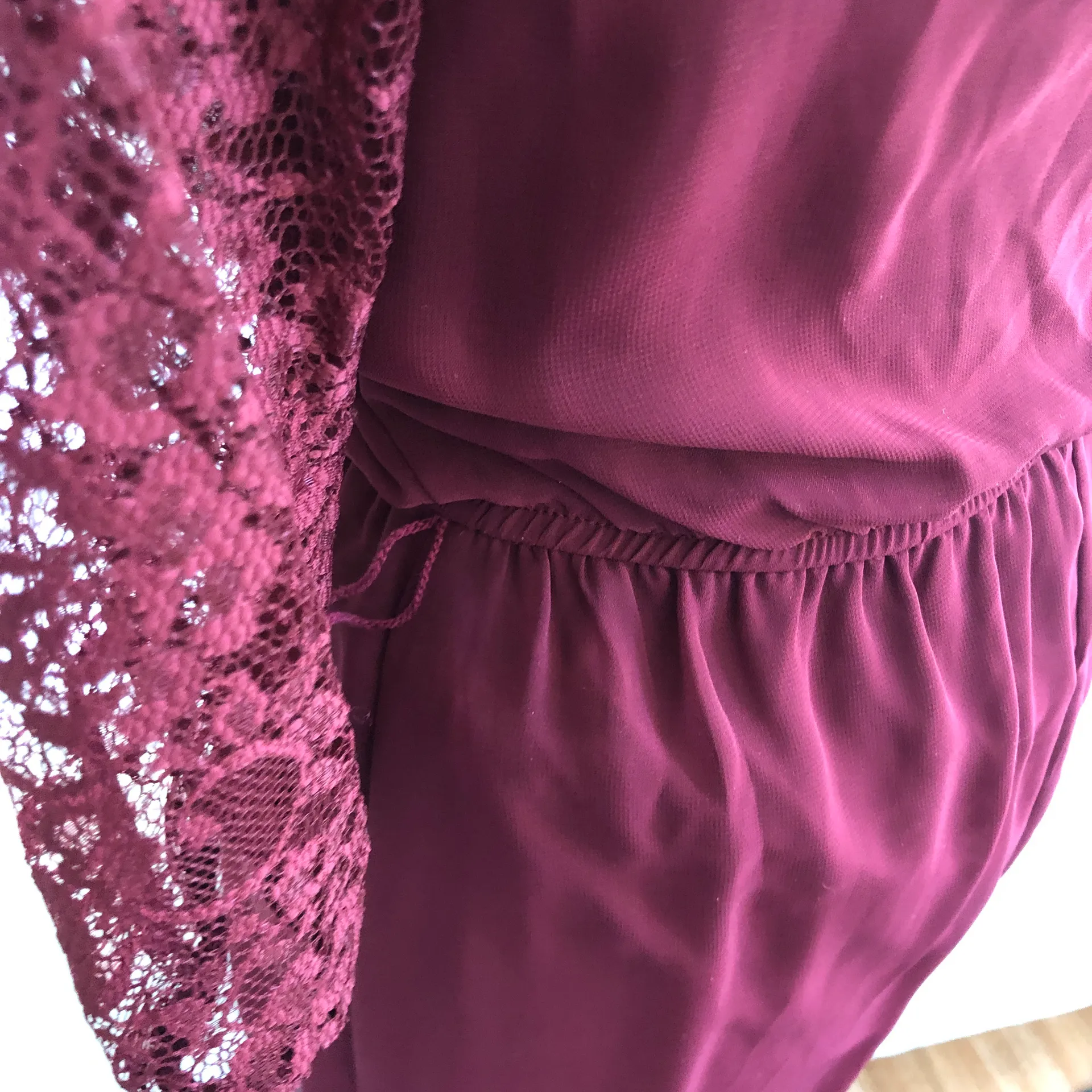burgundy A-line Dress - Image 6