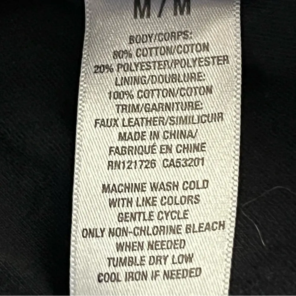 Aeropostale Button Up Military Style Fall Spring coat jacket Black Medium - Image 8