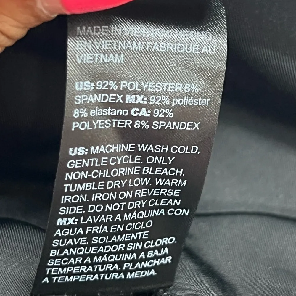 Chicos Travelers 3R US 16/18R  Velvet Jogger Pants Pull On Elastic Waist Black - Image 8