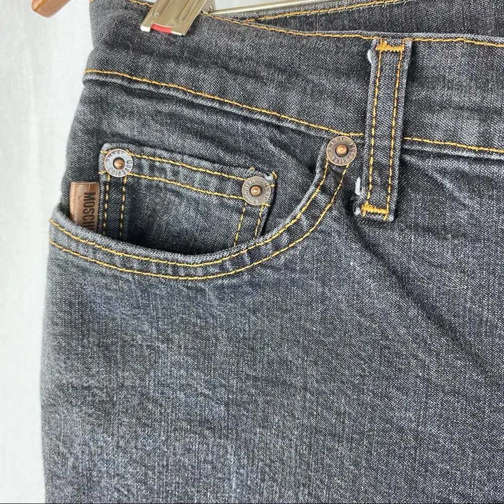 Moschino Black Donna Mid Rise Boot Cut Denim Jeans 27 - Image 3