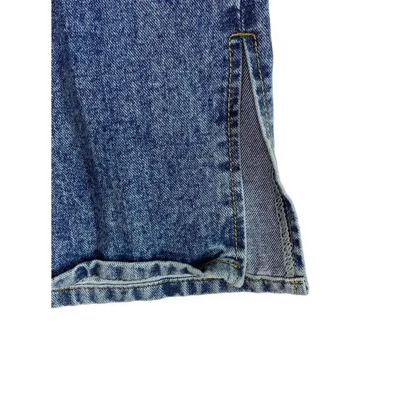 Pretty Little Thing Plus Vintage Wash Split Hem‎ Jeans Sz 16 90’s Grunge Denim - Image 3