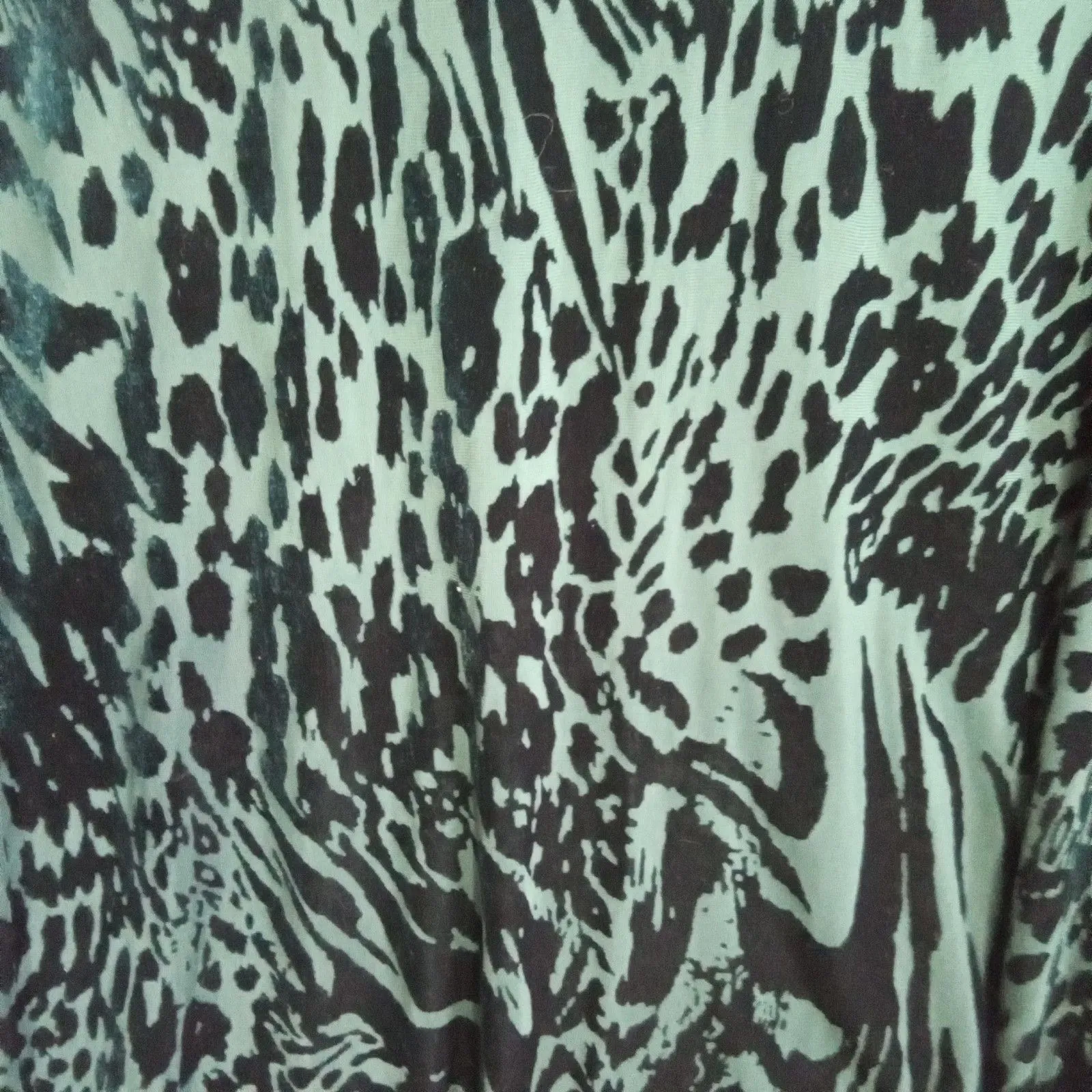 Simply Vera Vera Wang Women Large Green And Black Long Sleeve‎ Round Neck - Image 9