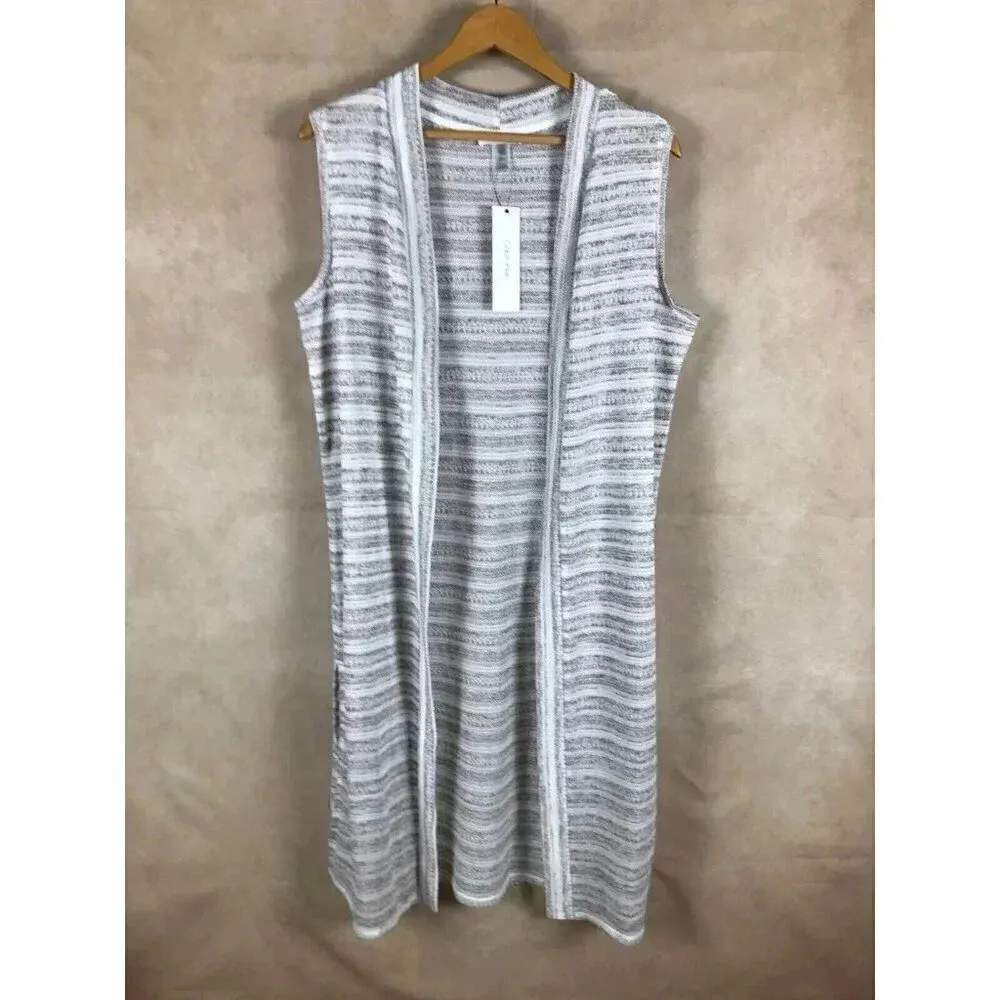 CALVIN KLEIN Long Cardigan Duster ONE SIZE NWT - Image 8