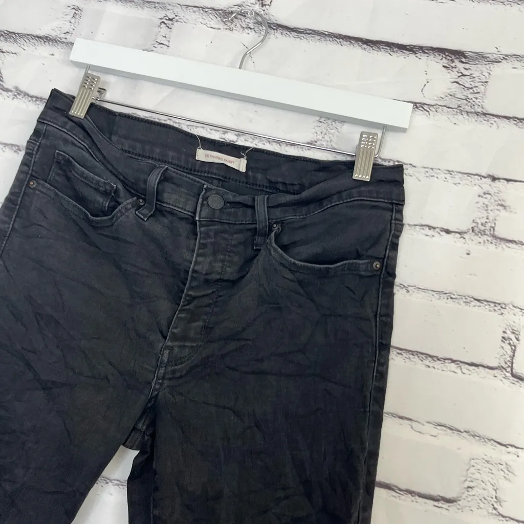 Levi’s 311 Shaping Skinny Jeans Women’s 30 Dark Wash Mid Rise Stretch Denim Y2K - Image 7