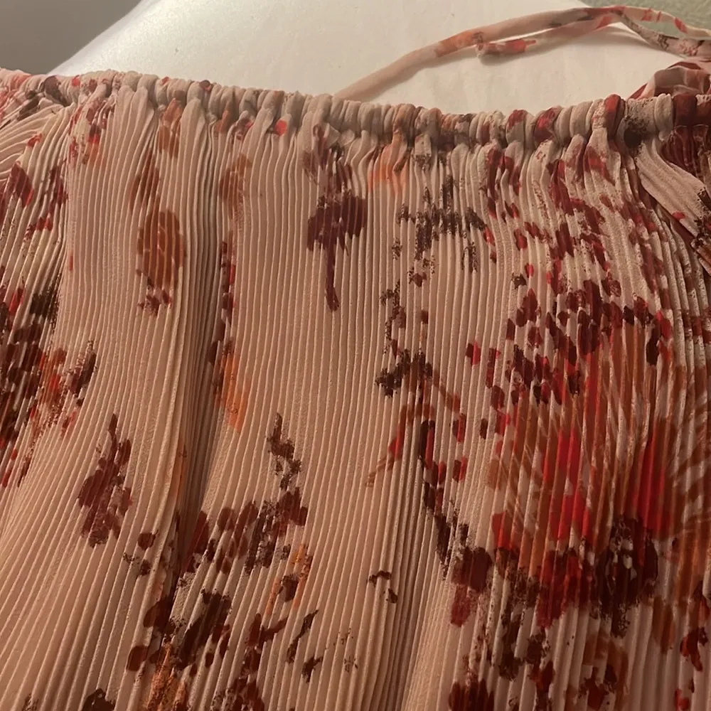 Aritzia Wilfred Talence Top Floral Off The Shoulder Blouse Camille/Row Red XXS - Image 6