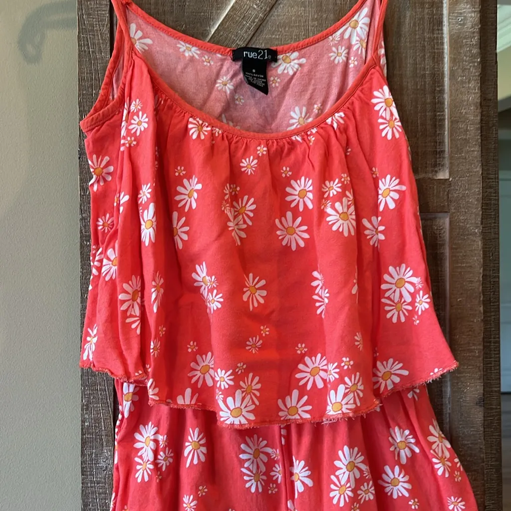 Orange Floral Romper - Image 2