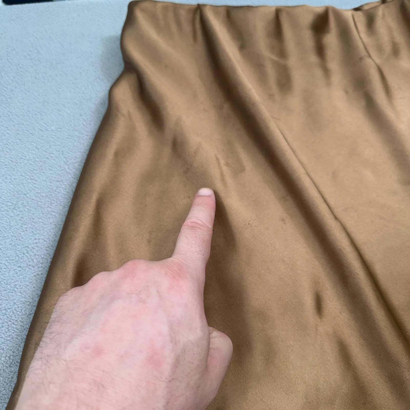 Pretty Garden Bronze Skirt Womens S Satin A - Image 10