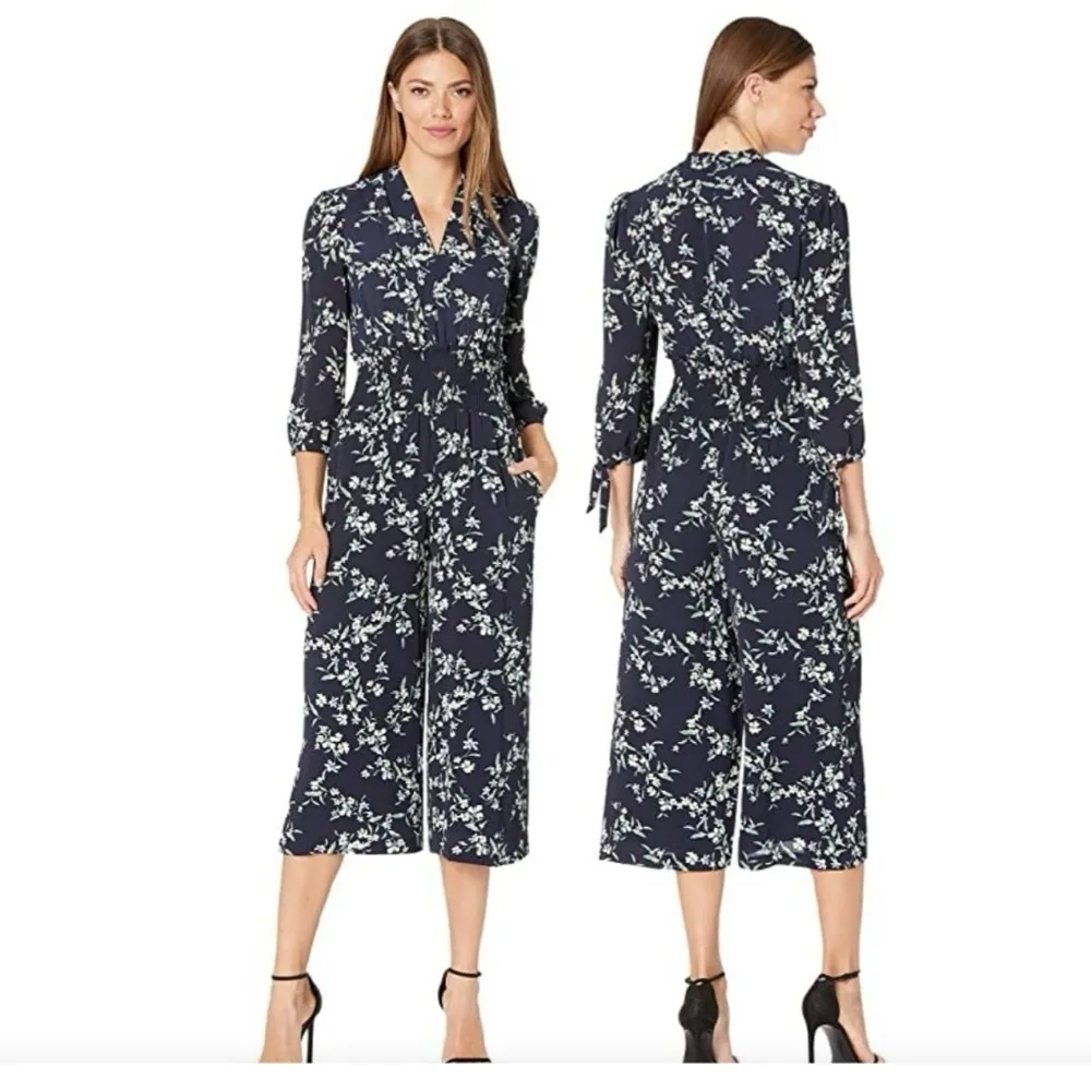 Lauren Ralph Lauren Patia Floral Crepe Bubble Jumpsuit - Image 2