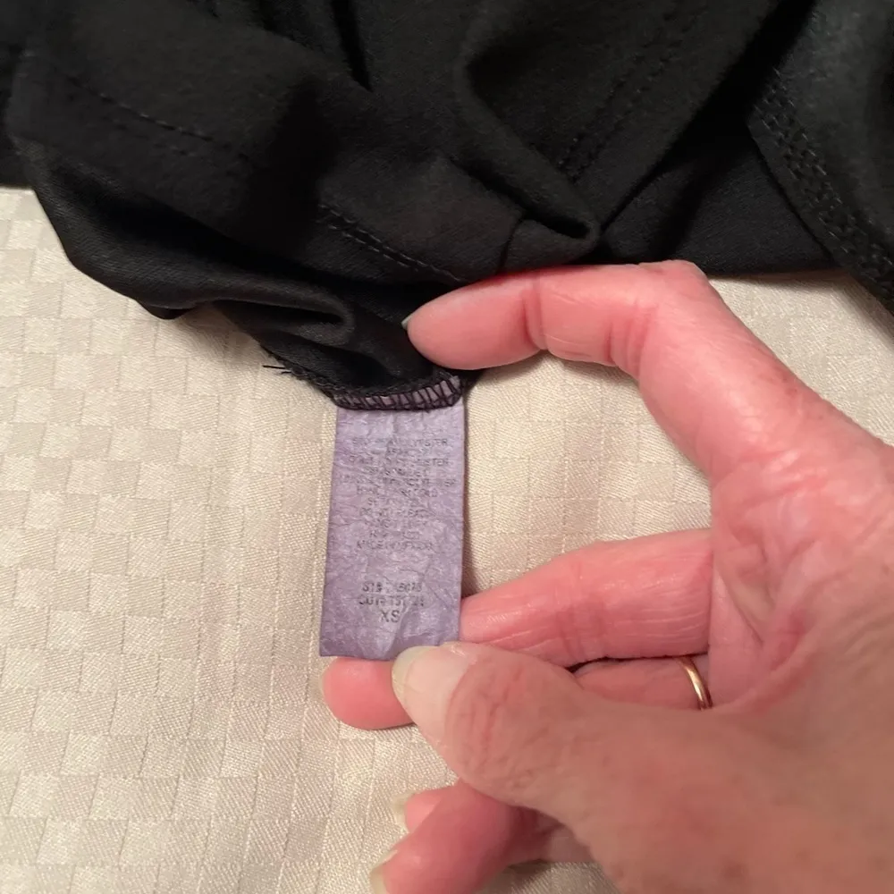 Charlotte Russe vtg strappy little black dress with mesh inset & front slit. XS - Image 5