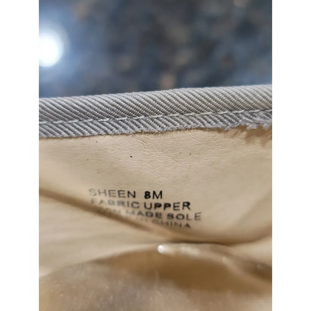 Zigi Soho Ballet Flats Shoes Womens Size 8M Taupe Suede Gold Metal Plate Slip On - Image 4