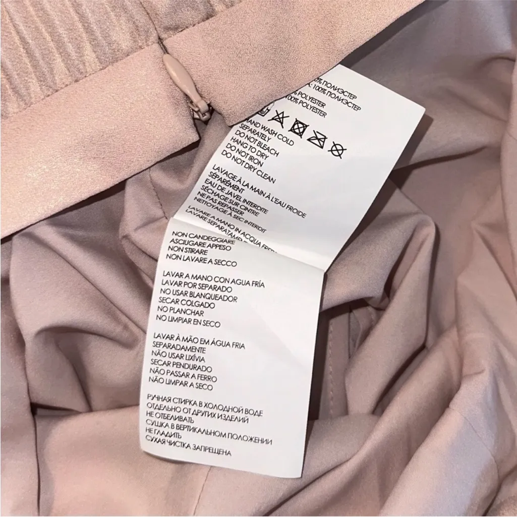 Club Monaco Blush Pink Pleated Maxi Long Women’s Skirts Size 6 - Image 5