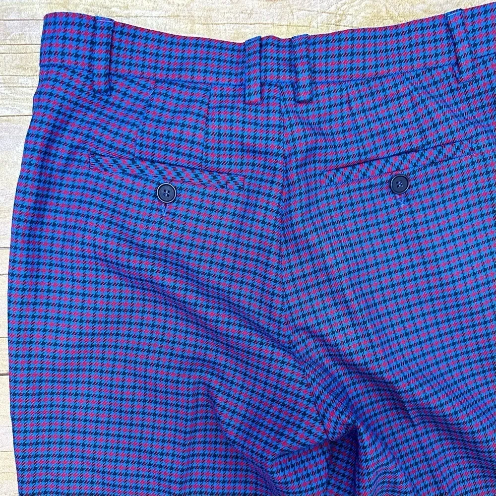 Paul & Joe Sister Checked Tailored Pants Blue Size 4 - Image 11