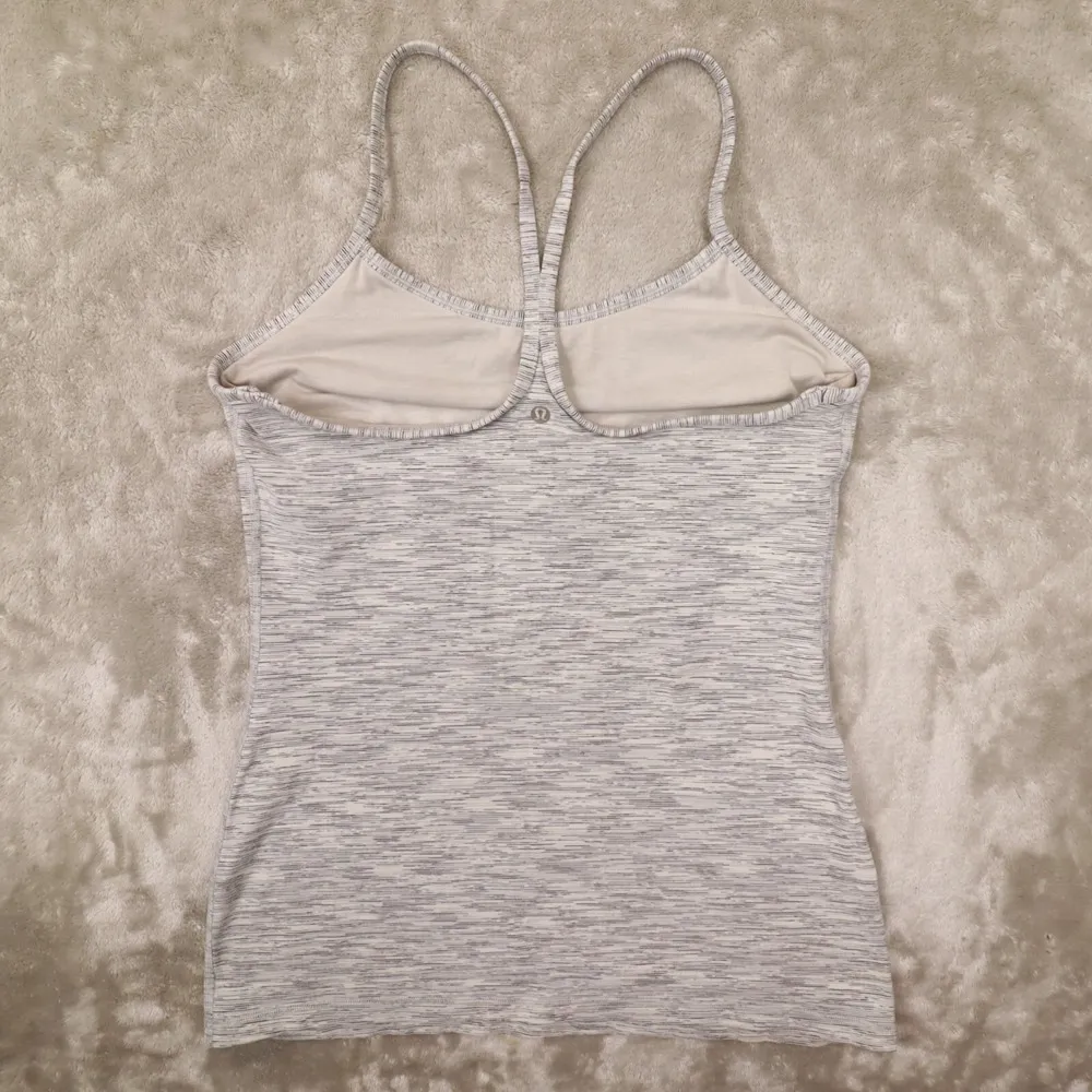 Women's Heather Gray Power Y Tank Top size 10 Yoga Gym - Image 5