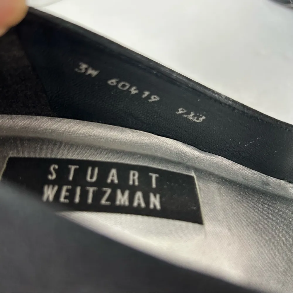 Stuart Weitzman Classic Pump With Crystal Rhinestone Embellishment Black Vintage - Image 4