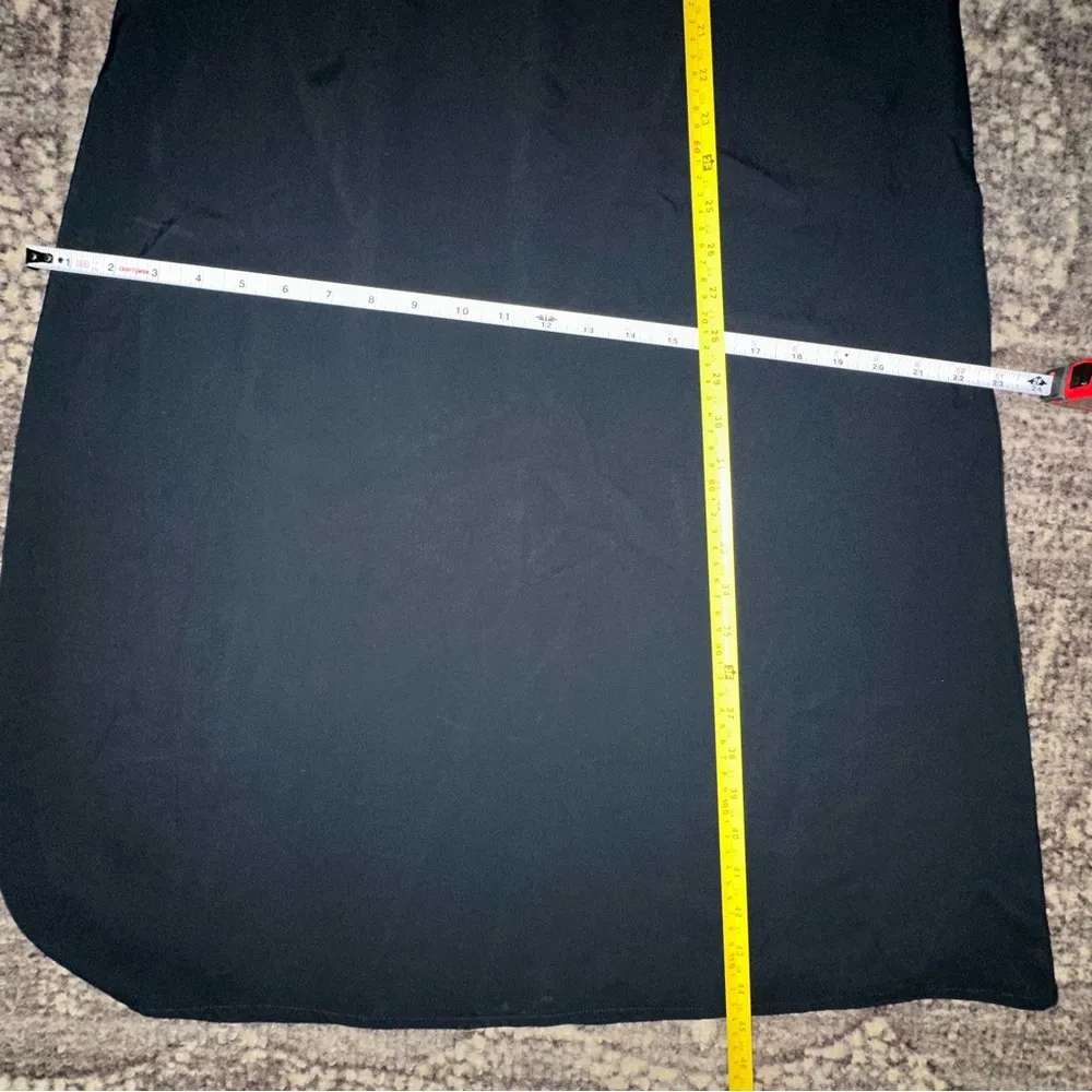 Everlane Women’s 4 Black The Japanese GoWeave Cross Back Strap Slip Midi Dress - Image 11