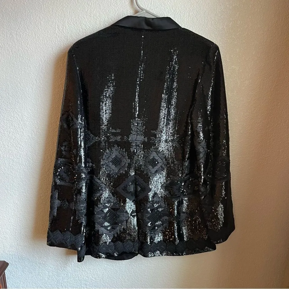 Ralph Lauren Collection Geometric Sequin Blazer - Image 6