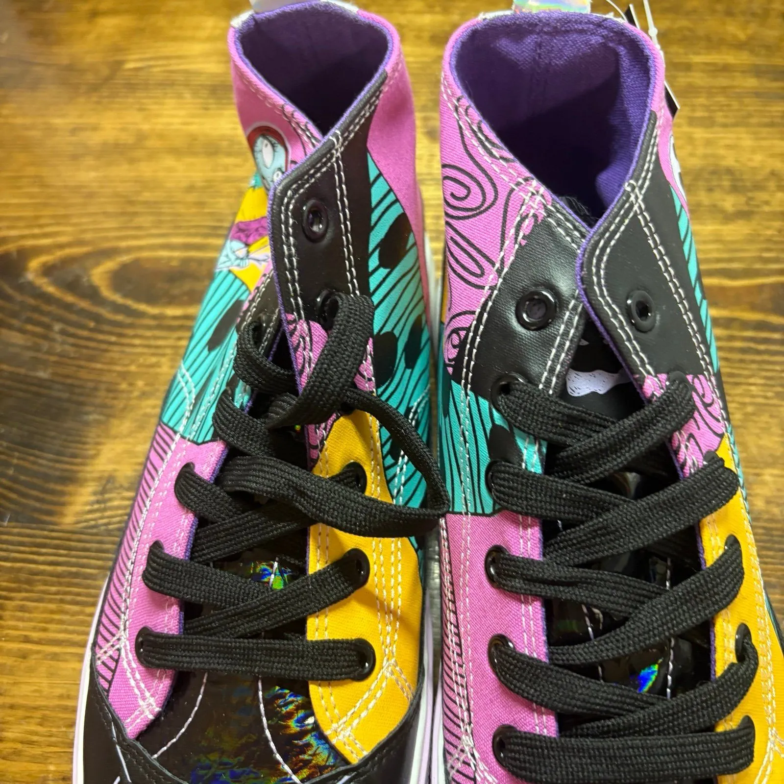 Ground Up Nightmare Before Christmas Sneakers‎ Size 8 Black - Image 5