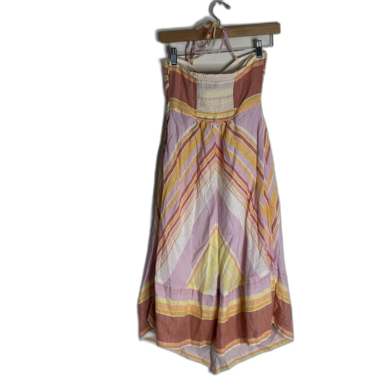 Anthropologie Dress Womens 2P Strapless Halter Midi Boho Summer Casual Sundress - Image 6