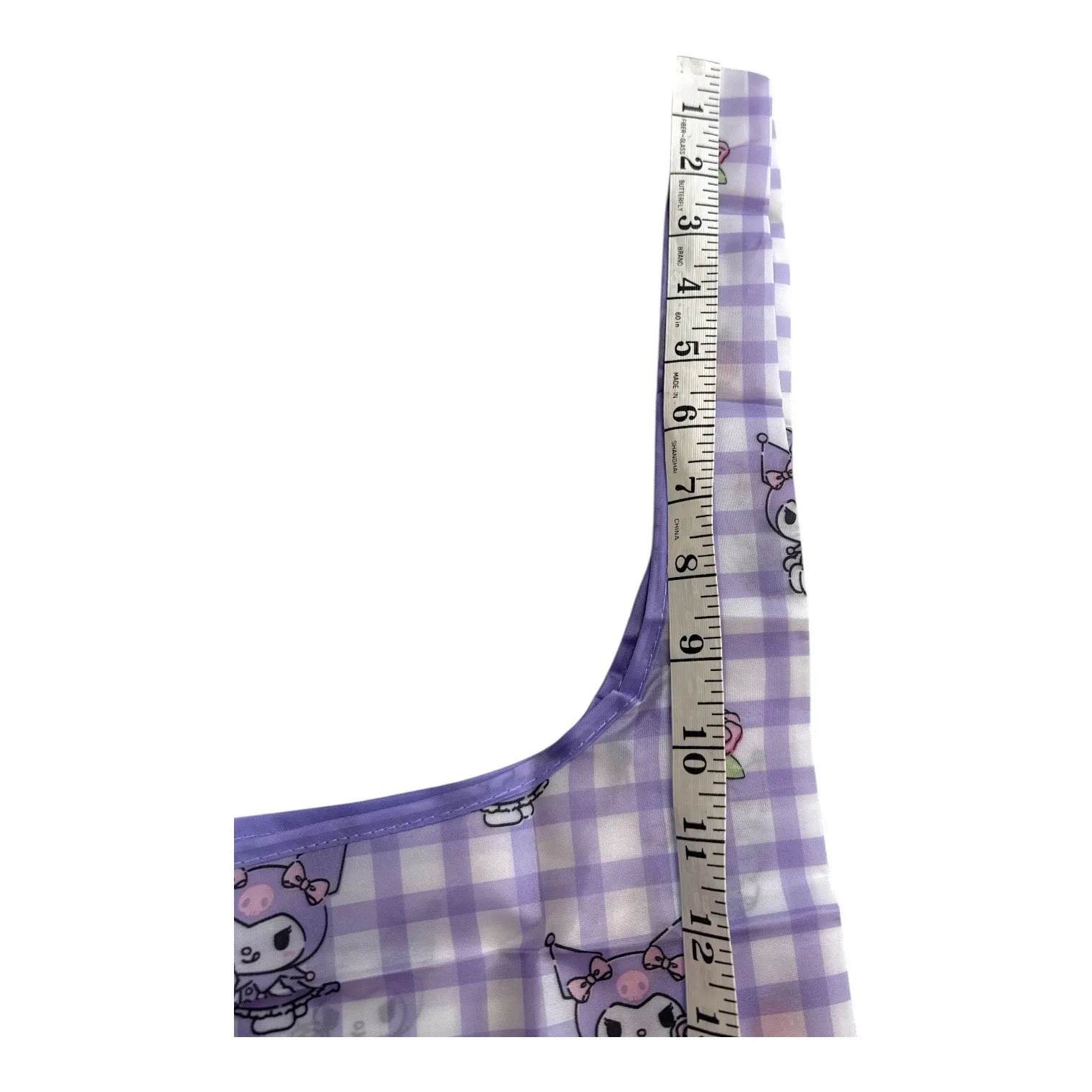 Hello Kitty Reusable Foldable Tote Bag Pink Floral Eco Shopping Bag NWT - Image 6