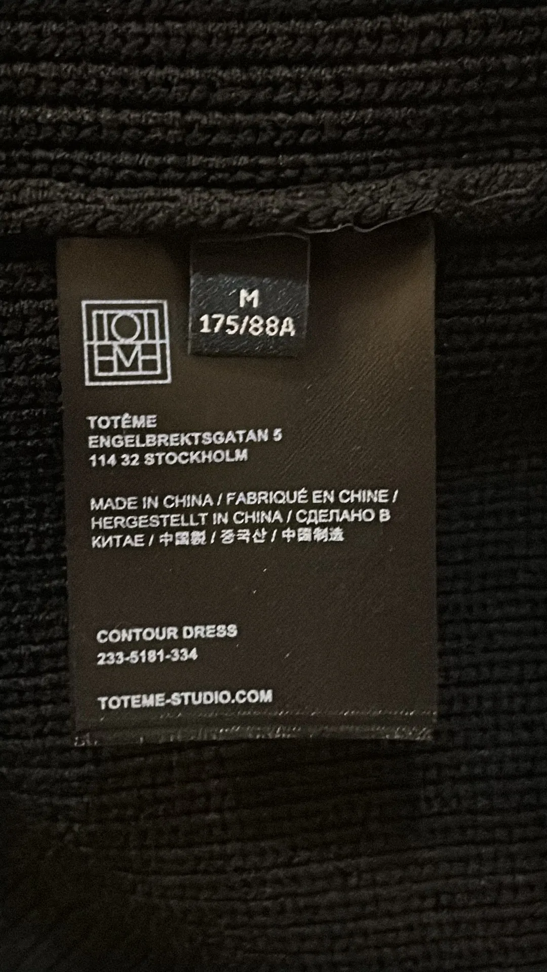 Black Contour Minidress Size M - Image 8