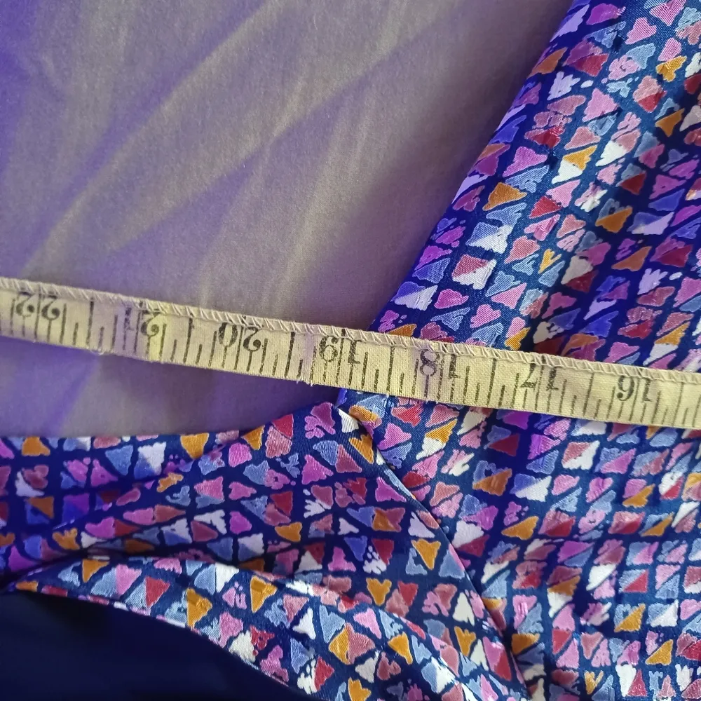 Studio 1 New York vintage groovy purple pink geometric fit & flare dress size 12 - Image 10