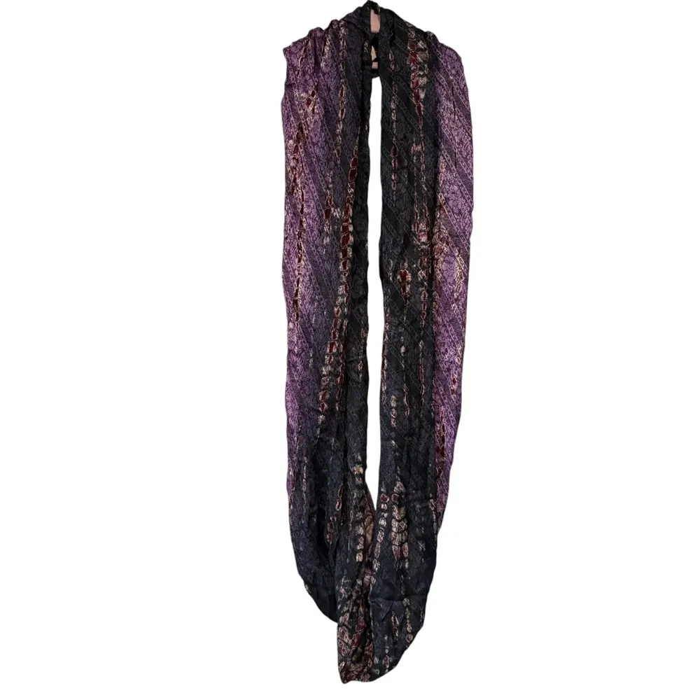 NWT, Soft Surroundings Purple Viscose Infinity Scarf - Image 5