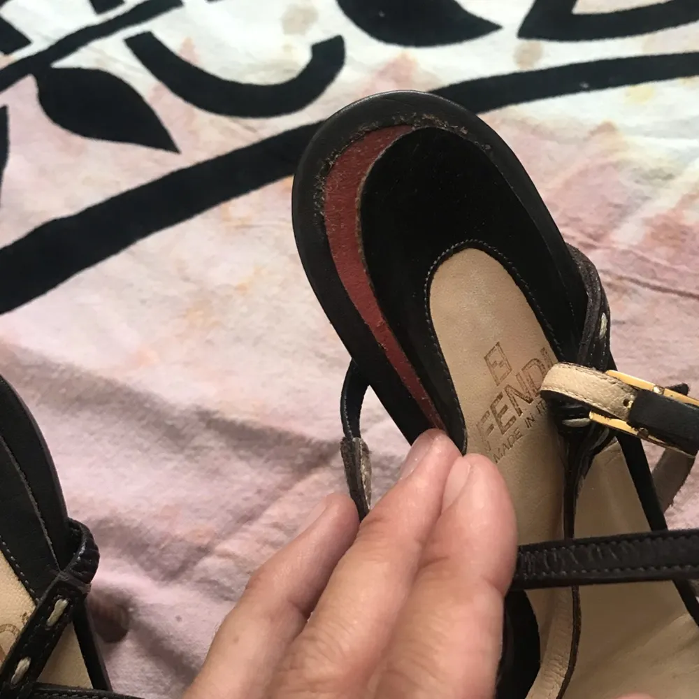 FENDI brown high heels 37.5 - Image 5