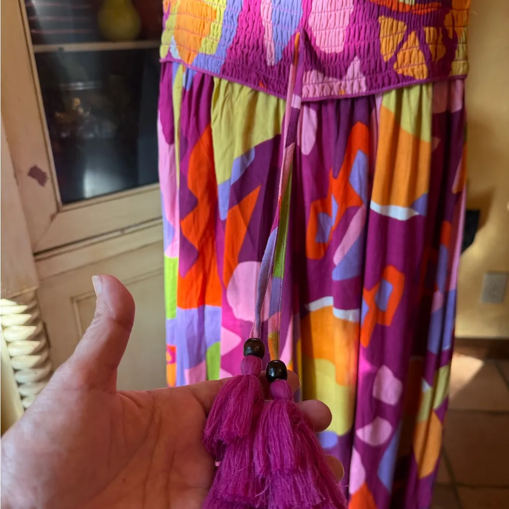 Colorful palazzo pants Pink Size L - Image 5