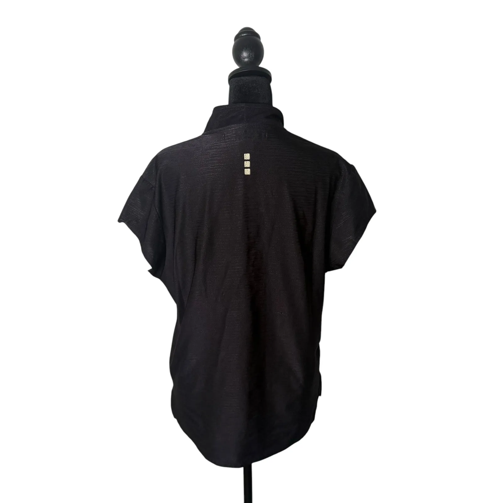 Jamie Sadock‎ Golf Polo Shirt Athletic Top Short Sleeve Black Womens Size L Size L - Image 3