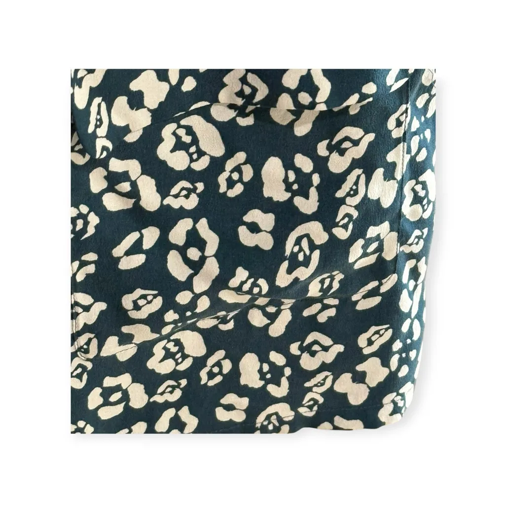 Equipment ✿ Lucida Silk Sleeveless Shift Dress ✿ Navy Floral Print ✿ Small - Image 7