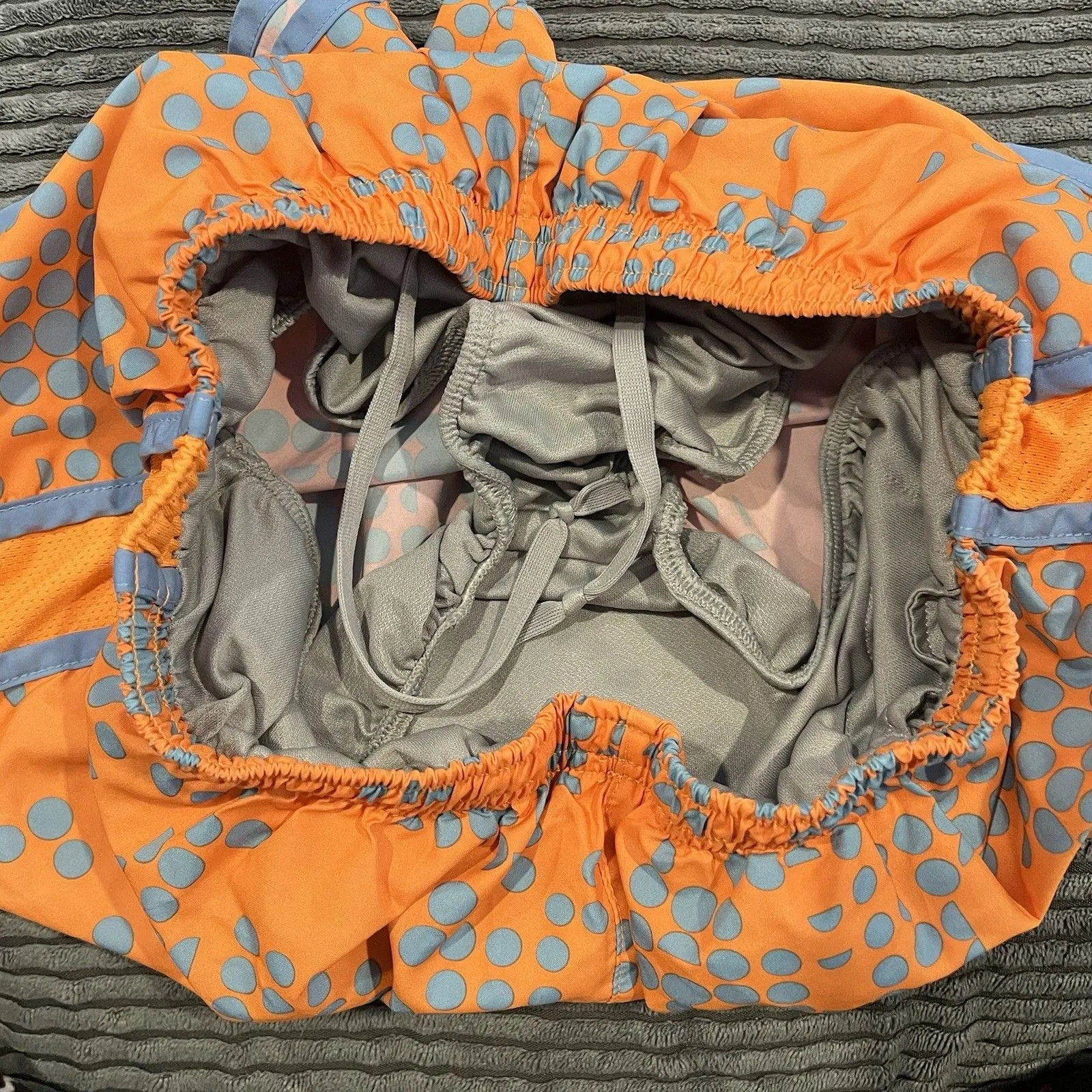 Nike Shorts Women XS Orange Lined Dri-Fit Running Drawstring Outddor Athletic - Image 7