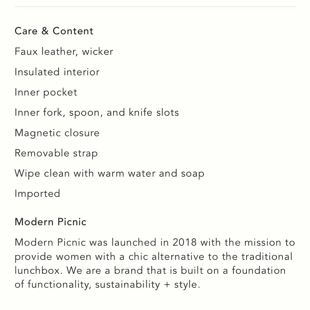 Modern Picnic White Wicker Monogrammed Luncher Bag - Image 7