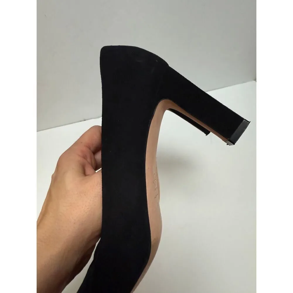 Stuart Weitzman Black 3" Suede Heels Sz. 8 - Image 7