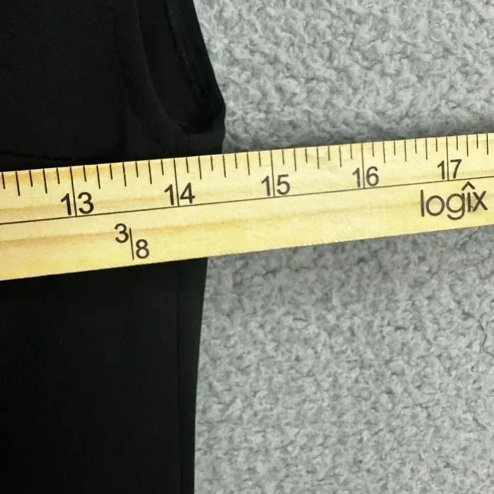 Aqua dress womens 2 black ruched bodycon cap‎ sleeve stretch party event LBD - Image 4