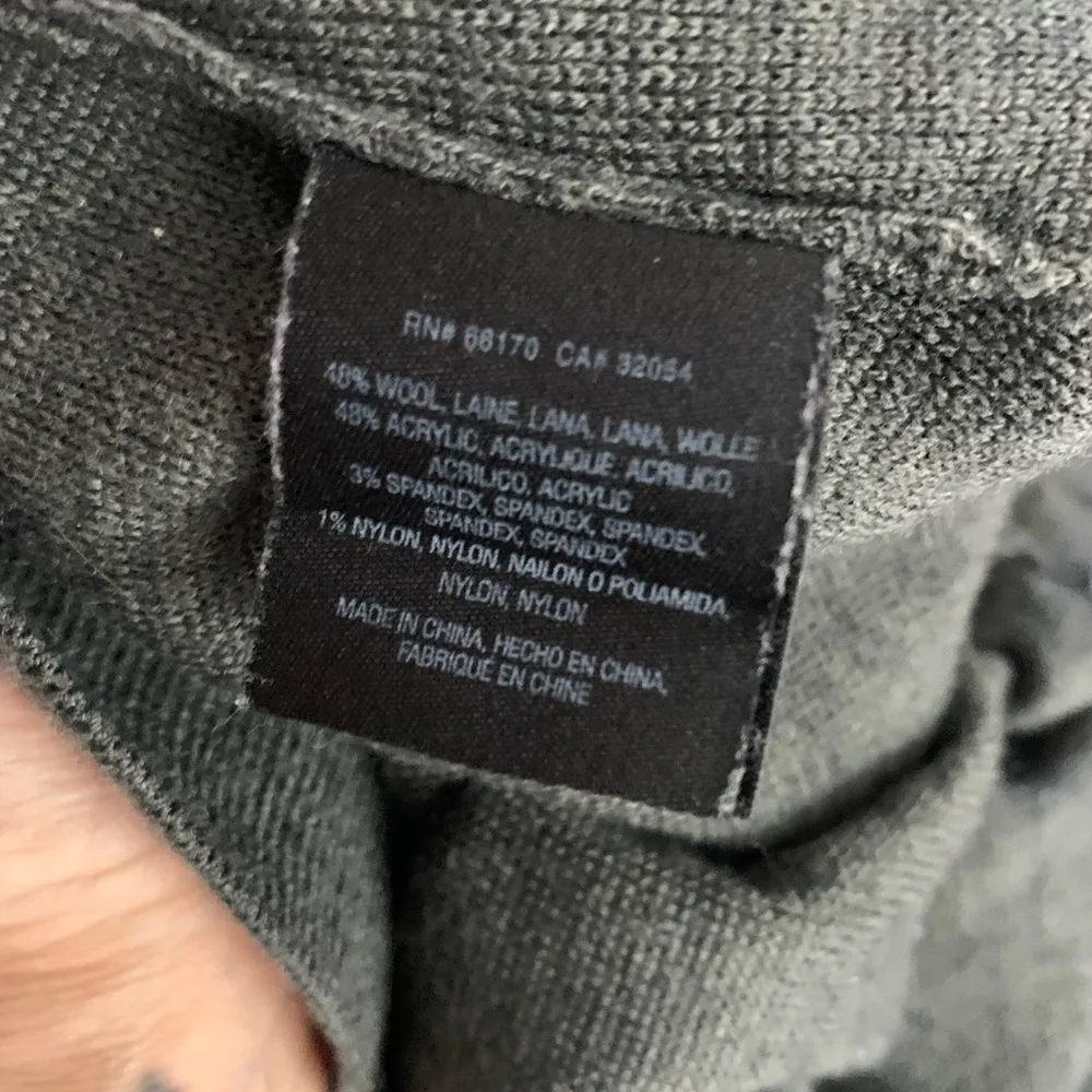 Moth, Anthropologie, gray knit, wool blend, tie front, cropped pants, S - Image 6