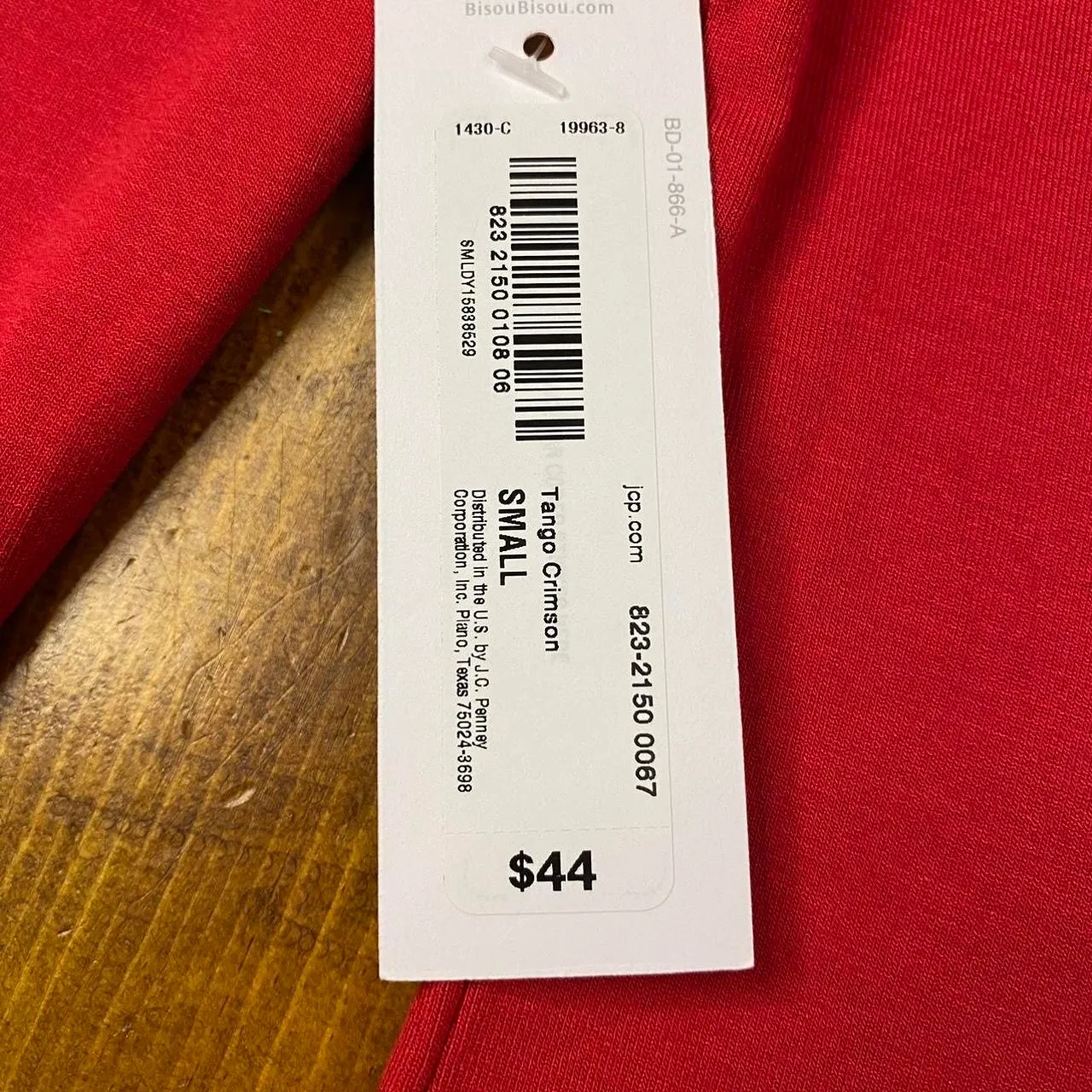 Bisou Bisou NWT Red One Shoulder Top Size Small Going out, Boho‎ - Image 8