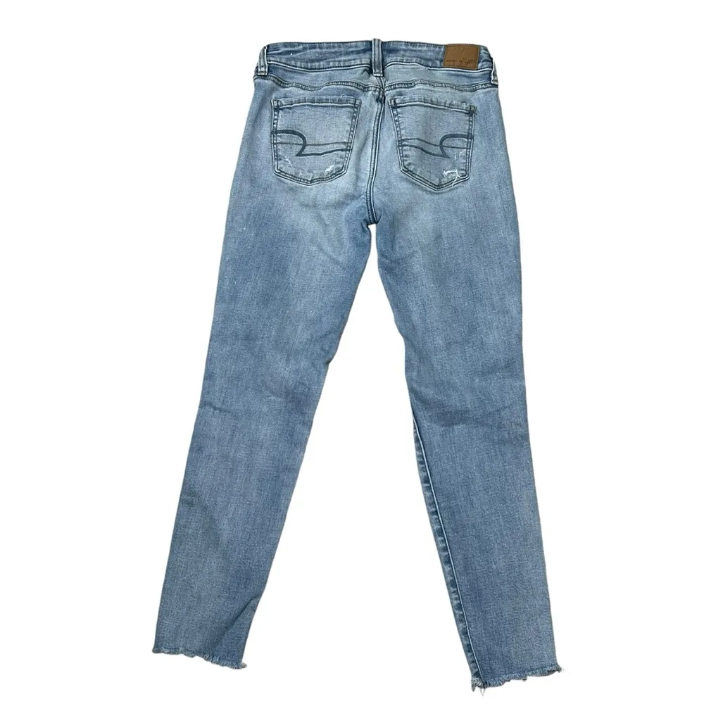 American Eagle Jegging Distressed Raw Hem High Rise - Image 2