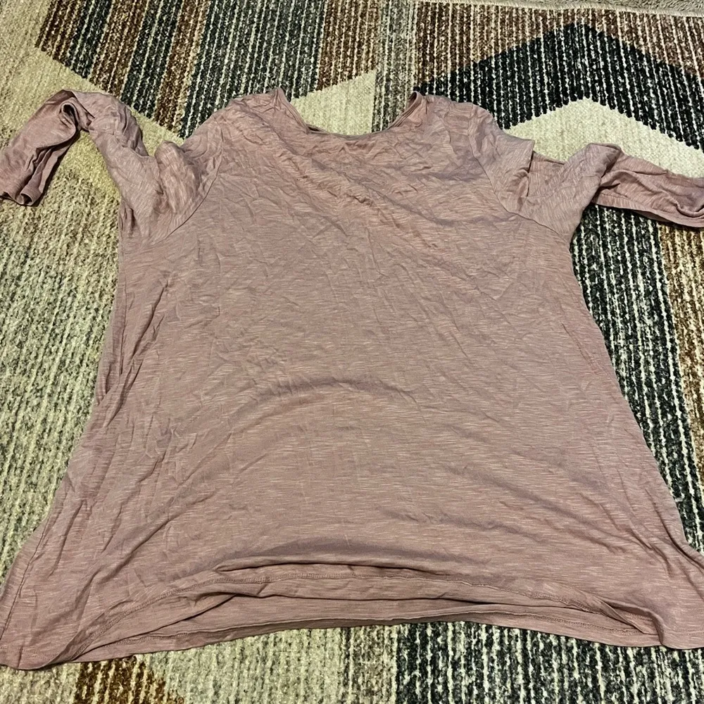 Lane Bryant Long Sleeve Pink Top - Image 3