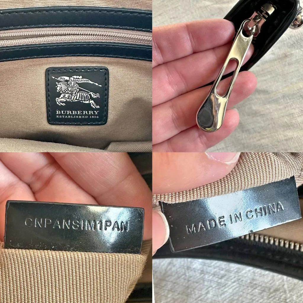 Burberry Nova Check Larkin Canvas Hobo Buckle Shoulder Bag - Image 7