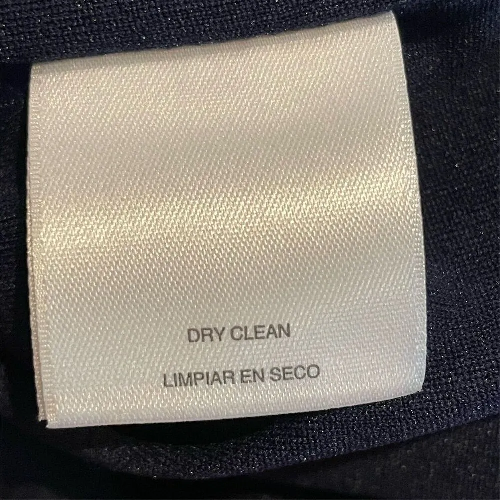 Anne Klein Floral Midi Dress Scuba Navy Pink‎ Fit & Flare Sleeveless Size XL - Image 9