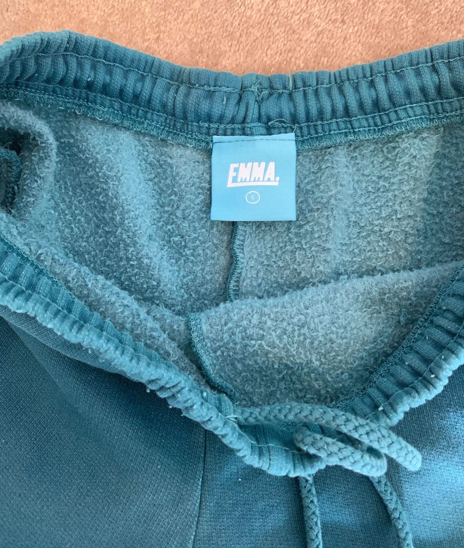 Emma chamberlain Puffy Turquoise Sweatpants - Image 8