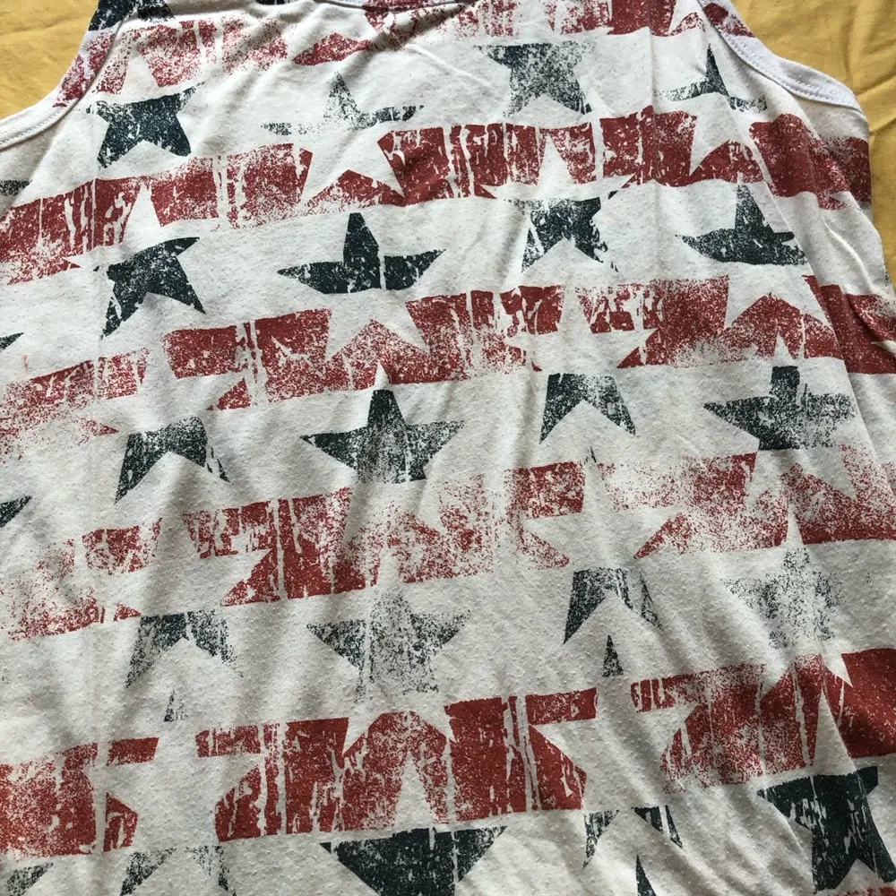 Chaser Patriotic Stars and Stripes America American Tank Top Small - Image 3