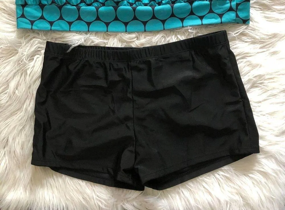 NEW blue and black polka dot tankini set - Image 3