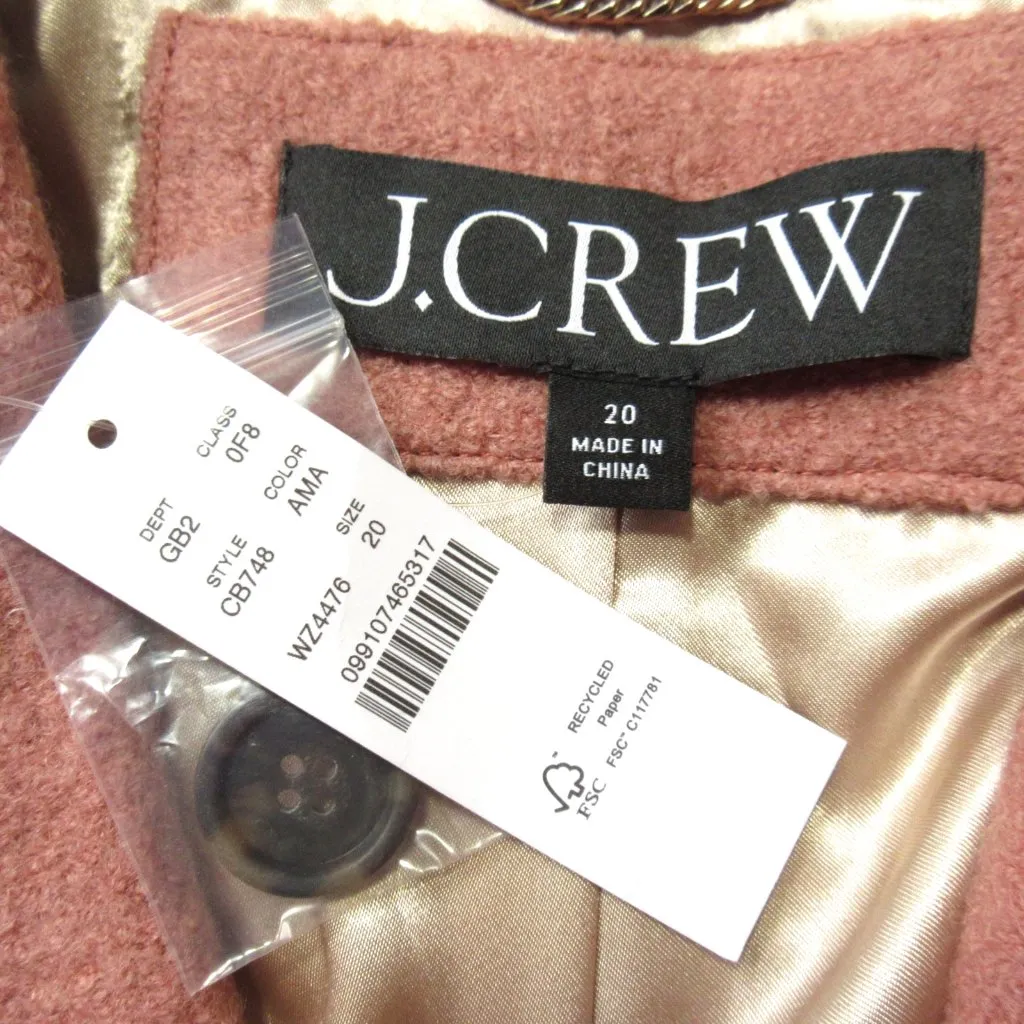 NWT J.Crew Oversized Blazer-Jacket in Aged Mallow Boiled Wool 20 - Image 3
